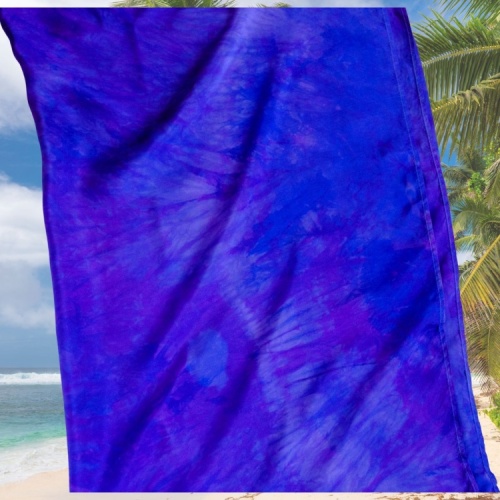 JagBag Large Silk Beach Wrap - Violet